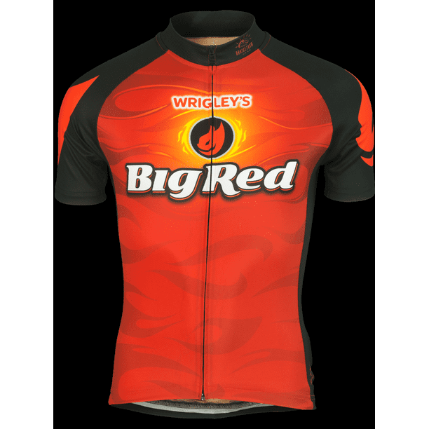 BGRE-M Brainstorm Gear Mens Wrigleys Big Red Cycling Jersey BGRE-M Brainstorm Gear Mens Wrigleys Big Red Cycling Jersey